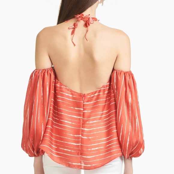 Sachin & Babi Harlow Off-Shoulder Top Orange NWOT - Picture 2 of 10